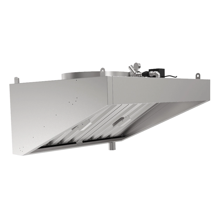 Зонт вытяжной пристенный с гидрозатвором Кобор HFR-2-100/80/К