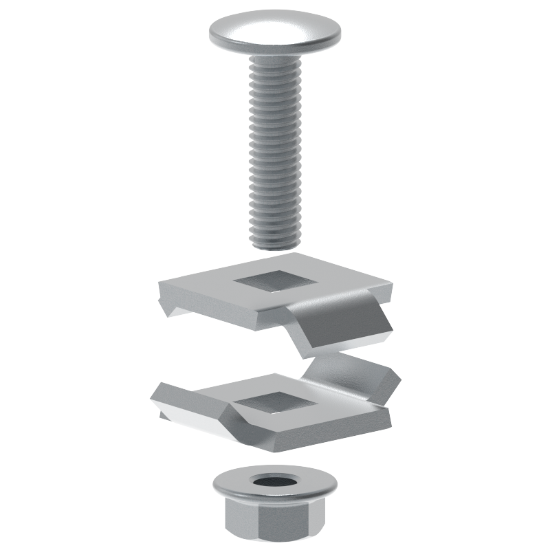Винтовой соединитель двойной, из коррозионностойкой стали