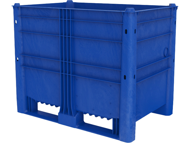 Контейнер пластиковый, сплошной EcoLine-650 синий 1200x800x950 мм Полиэтилен низкого давления (HDPE) 652 л