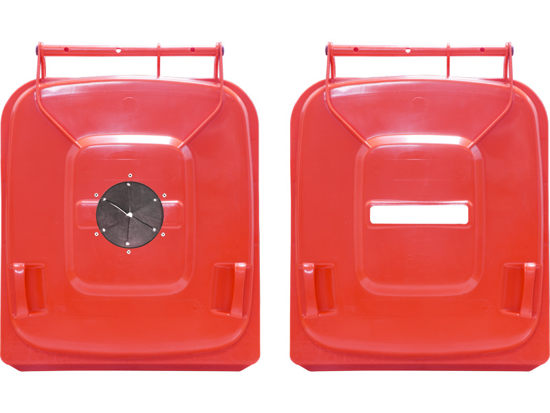 Мусорный контейнер МКТ 240 красный для сбора мусора