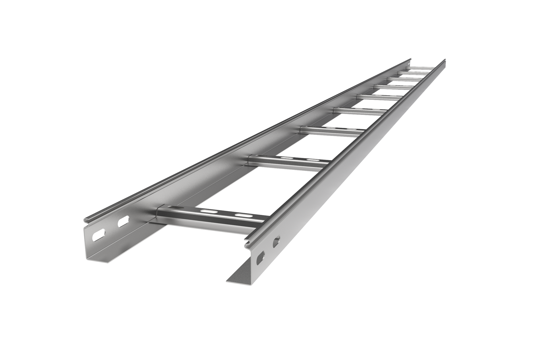 Лоток лестничный 100х400х3000 мм, толщина 1,2 мм, сендзимир