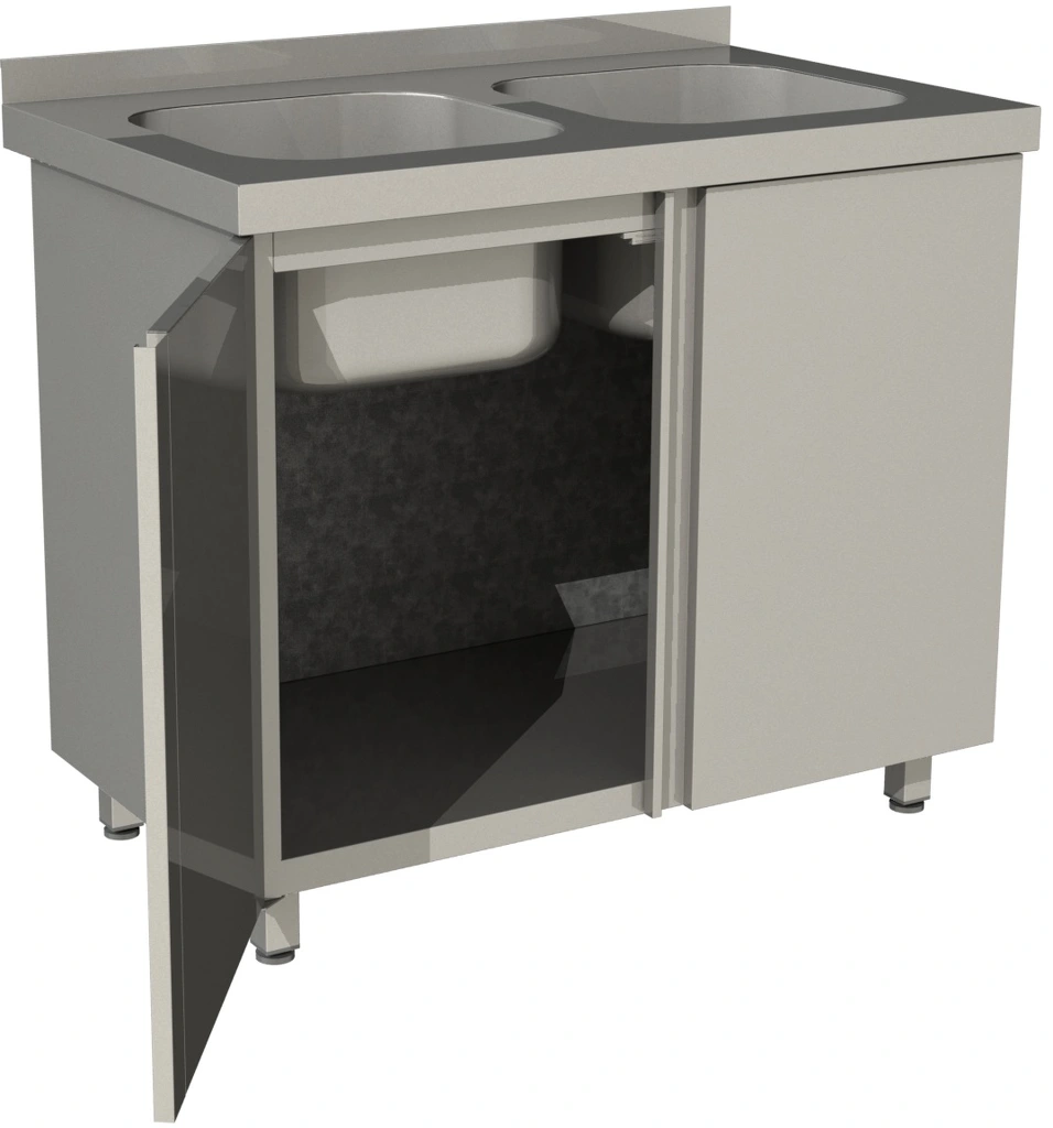 Стол СПЗР2М-14/7-БЛ с моечной ванной