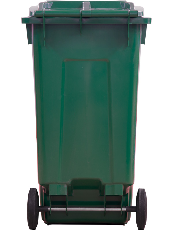 Мусорный контейнер МКТ 360 зеленый 935x605x1110 мм Полиэтилен низкого давления (HDPE) 360 л