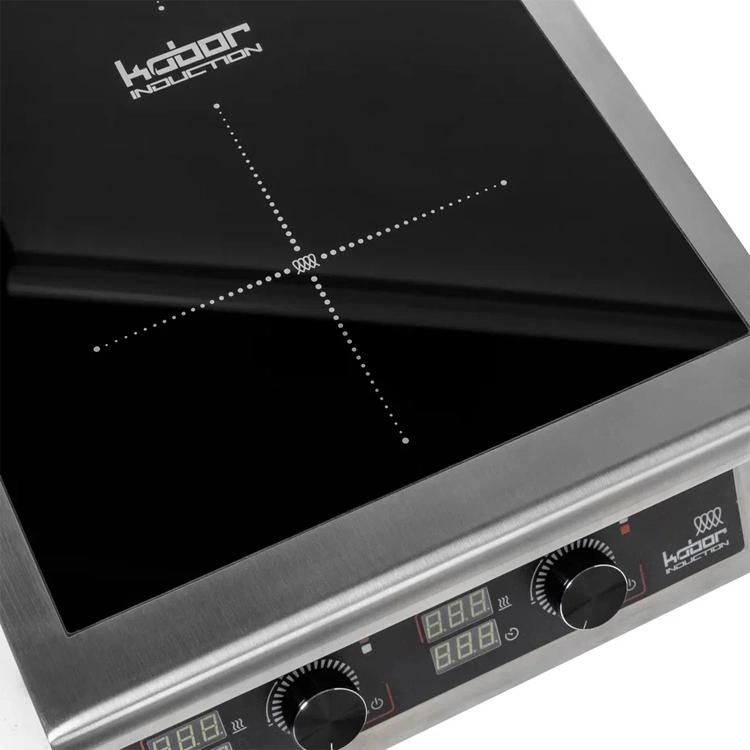 Плита индукционная на полузакрытой подставке 2 конфорки Кобор I9-2S1