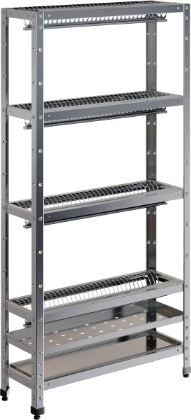Стеллаж для сушки посуды c кассетами из нержавеющей стали RESTOINOX СТПТ-430-9/4-ЭН