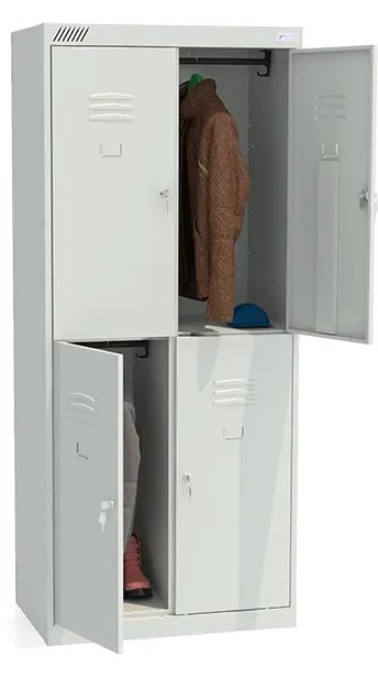 Фото - металлический шкаф для одежды шрк 24-800