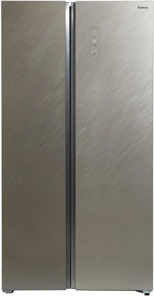 Холодильник БИРЮСА SBS 541 TGG Текстурированное бежевое стекло