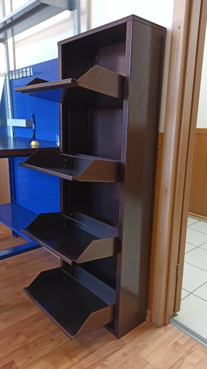 Фото - шкаф металлический для обуви об-3 медный антик