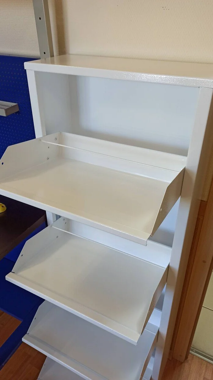 Фото - шкаф металлический для обуви об-4 белый