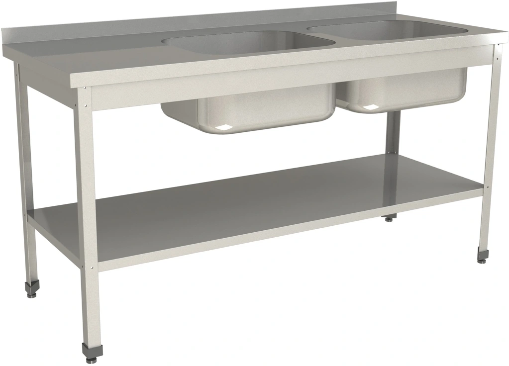 Ванна моечная цельнотянутая RESTOINOX ВМЦ-2/15/7-БПП-ЭЦ