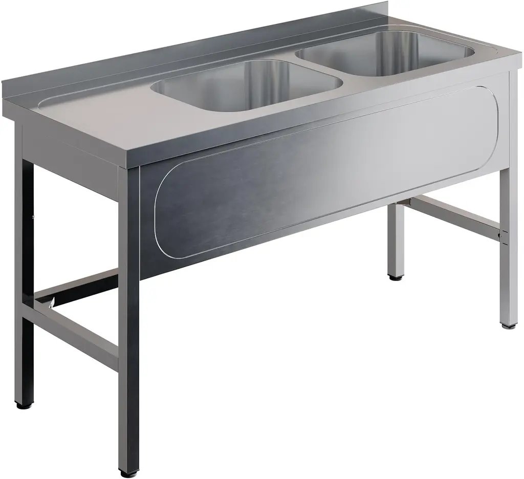 Ванна моечная двухсекционная RESTOINOX ВМЦ-2/15/7-БП
