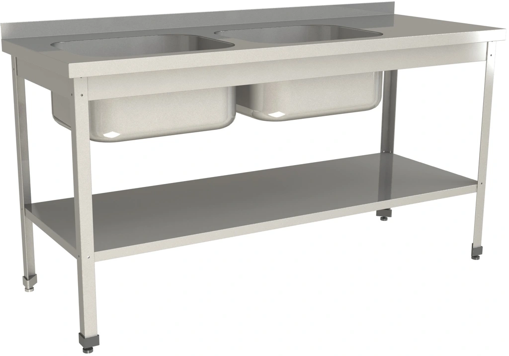 Ванна моечная цельнотянутая RESTOINOX ВМЦ-2/15/6-БПЛ-ЭЦ