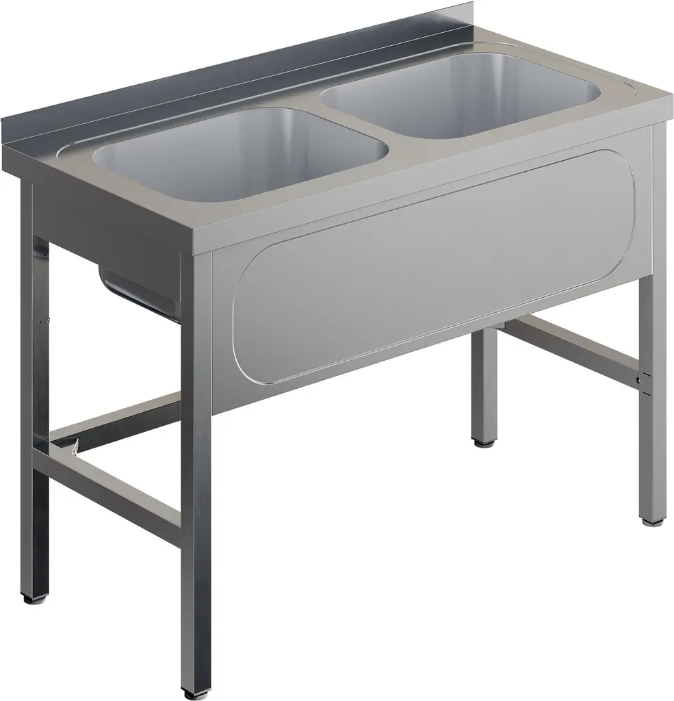 Ванна моечная двухсекционная RESTOINOX ВМЦ-2/12/7-Б