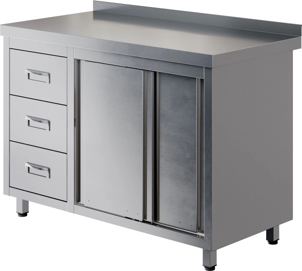 Стол производственный купе RESTOINOX СПКЗЯ-12/7-БЛ