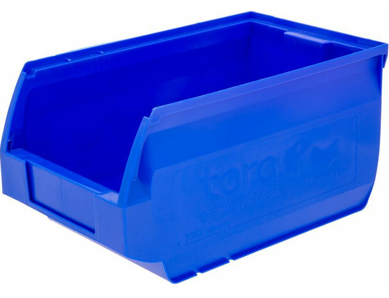 Ящик складской п/п 350х230х150 Milano синий — C-5003 с для стеллажного хранения