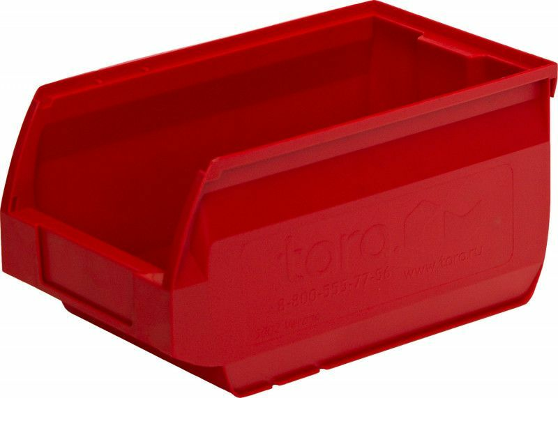 Ящик складской п/п 350х230х150 Milano красный — C-5003 к для стеллажей на склад