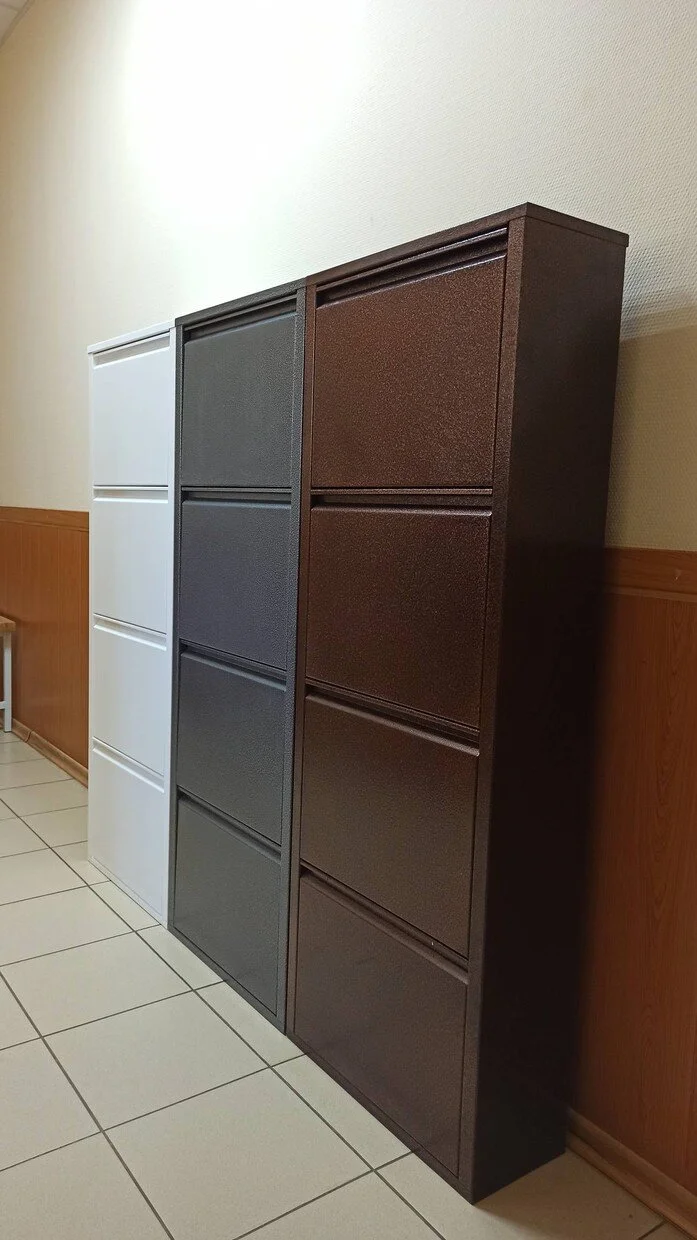 Фото - шкаф металлический для обуви об-3 медный антик