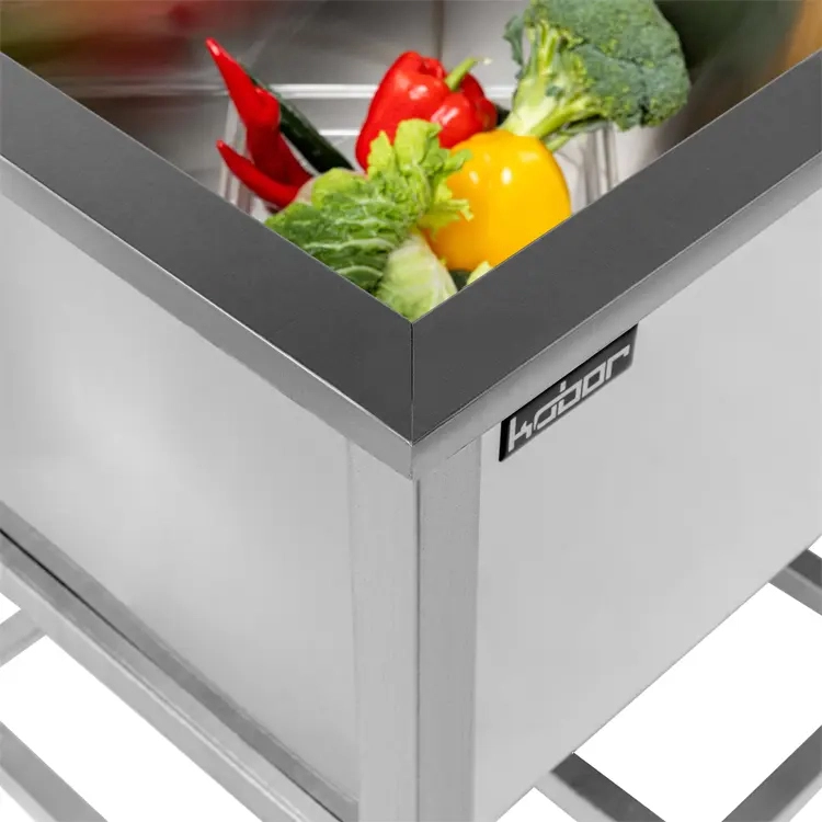 Ванна моечная трехсекционная Кобор ВМСБ/3-198/70/430