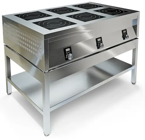 Индукционная плита 6-ти конфорочная ИПП-610196