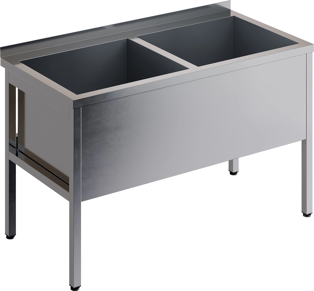 Ванна котломоечная с бортом ВМСК-2/14/7-Б