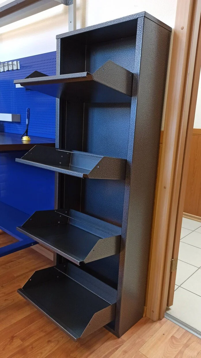 Фото - шкаф металлический для обуви об-4 серебряный антик