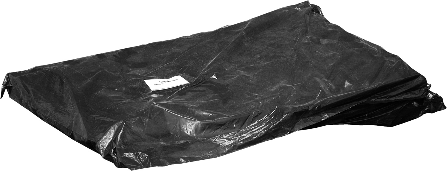 Пакет для мусора на 60- в брикете (90х110 35 мкм) цв черный Пакет д/мусора 60-120 1100x900x2 мм