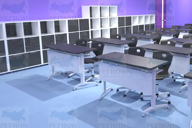 Стол ученический двухместный на роликах ДР-25