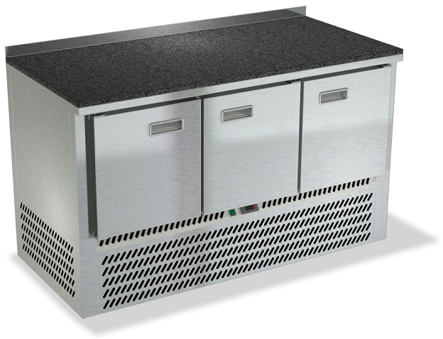 Морозильный стол нижний агрегат столешница камень борт СПН/М-423/03-1407 (1485x700x850 мм)