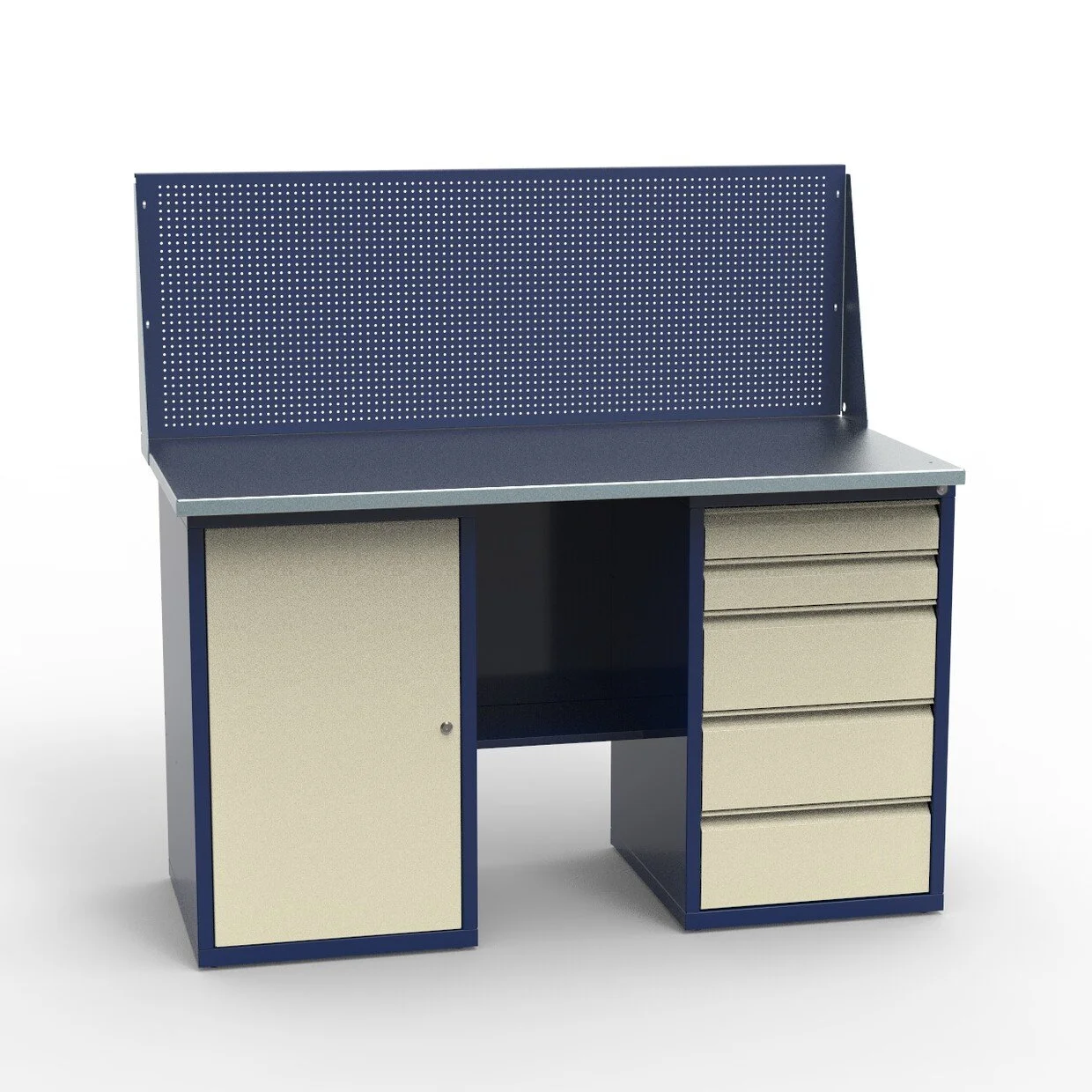 Верстак слесарный двухтумбовый СВ-2Т.01.05.14_сб11