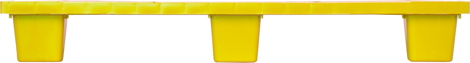 Паллет (перфорированный на 9 ножках вкладываемый) желтый TR 1208 L желтый 1200x800x160 мм Полиэтилен низкого давления (HDPE) 153.6 л