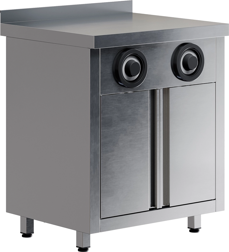 Стол-тумба с диспенсерами для стаканов СПЗРД2-7/7-Б