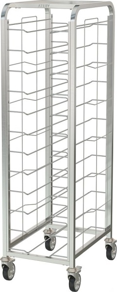 Тележка шпилька RESTOINOX ТШРППР-12/360/540 под подносы универсальная на радиусной трубе 440x570x1700 мм