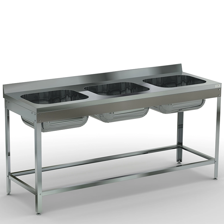 Ванна моечная трехсекционная Кобор ВМЦ/3-180/70